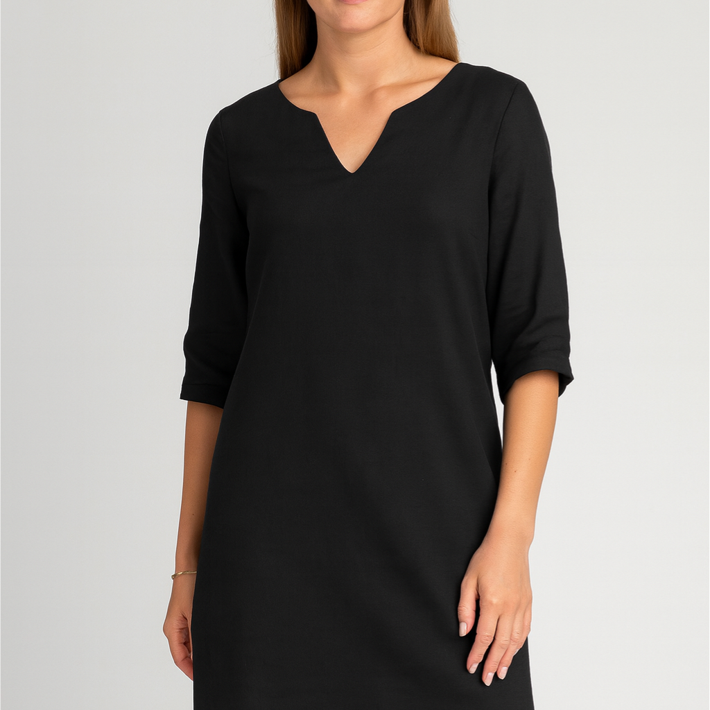 Women’s Dress – V-Neck Mini, Elegant & Versatile