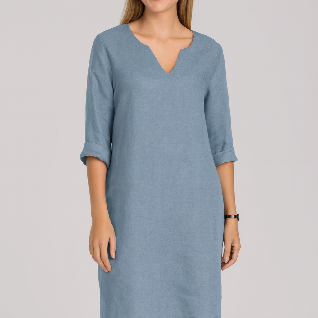 Women’s Dress – V-Neck Mini, Elegant & Versatile