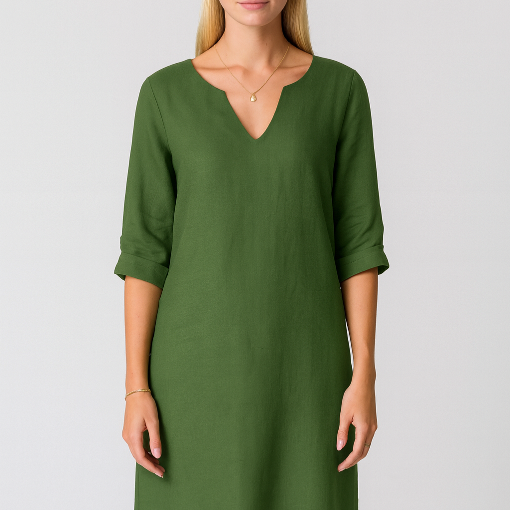 Women’s Dress – V-Neck Mini, Elegant & Versatile