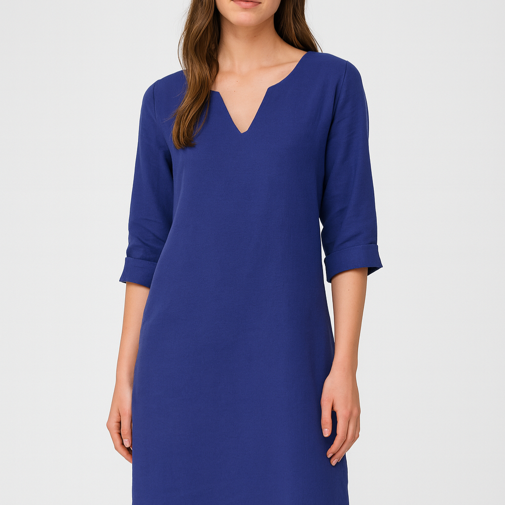 Women’s Dress – V-Neck Mini, Elegant & Versatile