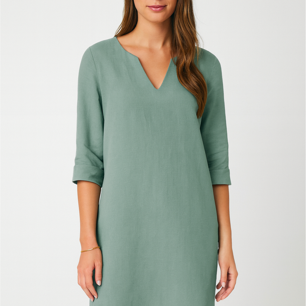 Women’s Dress – V-Neck Mini, Elegant & Versatile