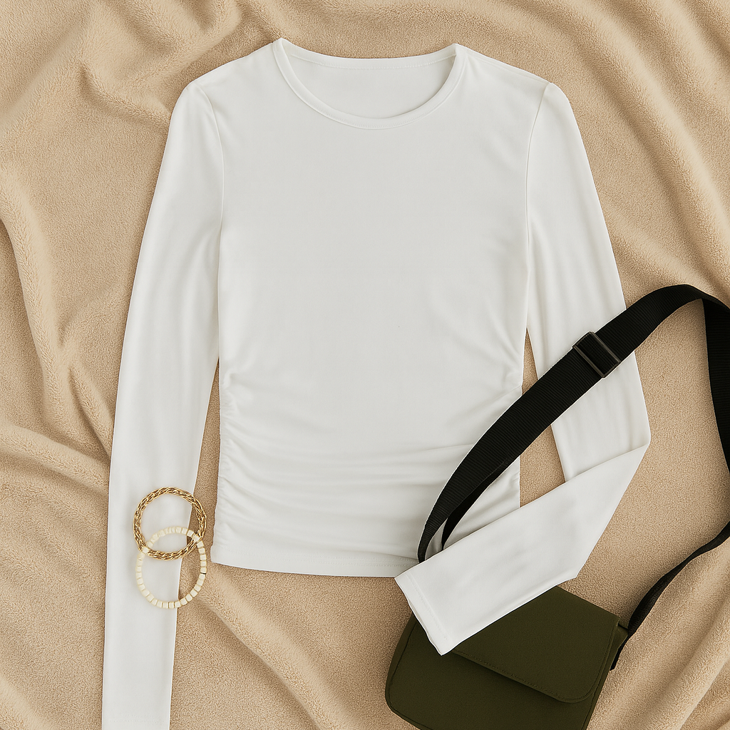 Womens Long Sleeve Top – Stretch Look, Slim & Stylish