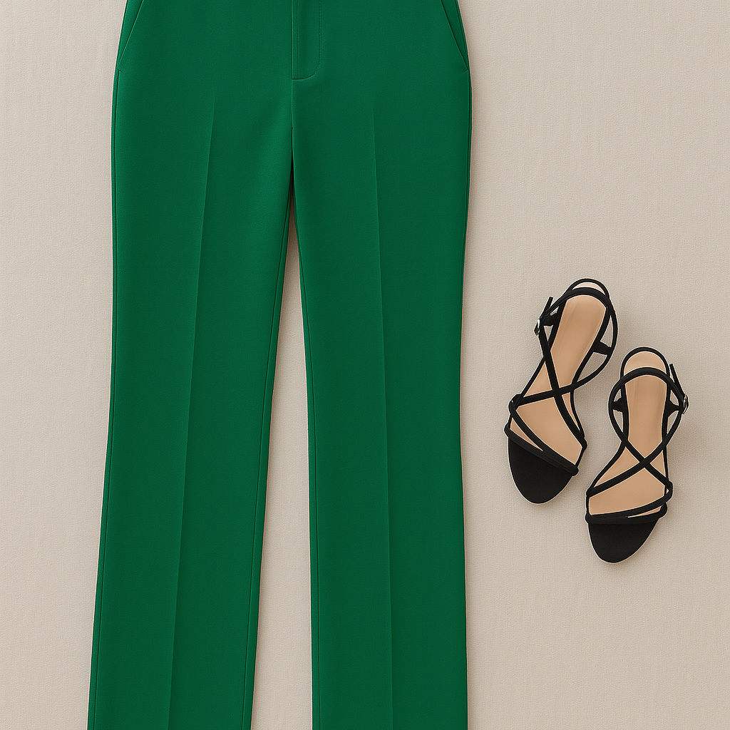 Women’s Trousers – Slim-Fit Pencil Style, High-Waisted & Tailored