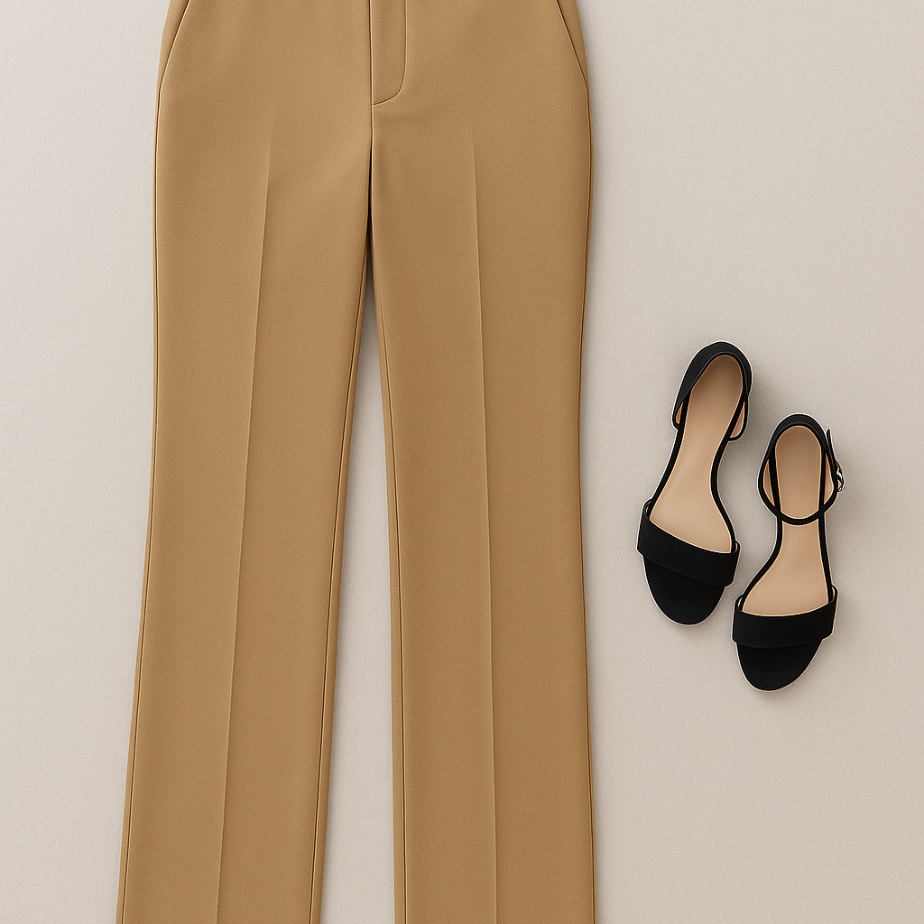 Women’s Trousers – Slim-Fit Pencil Style, High-Waisted & Tailored