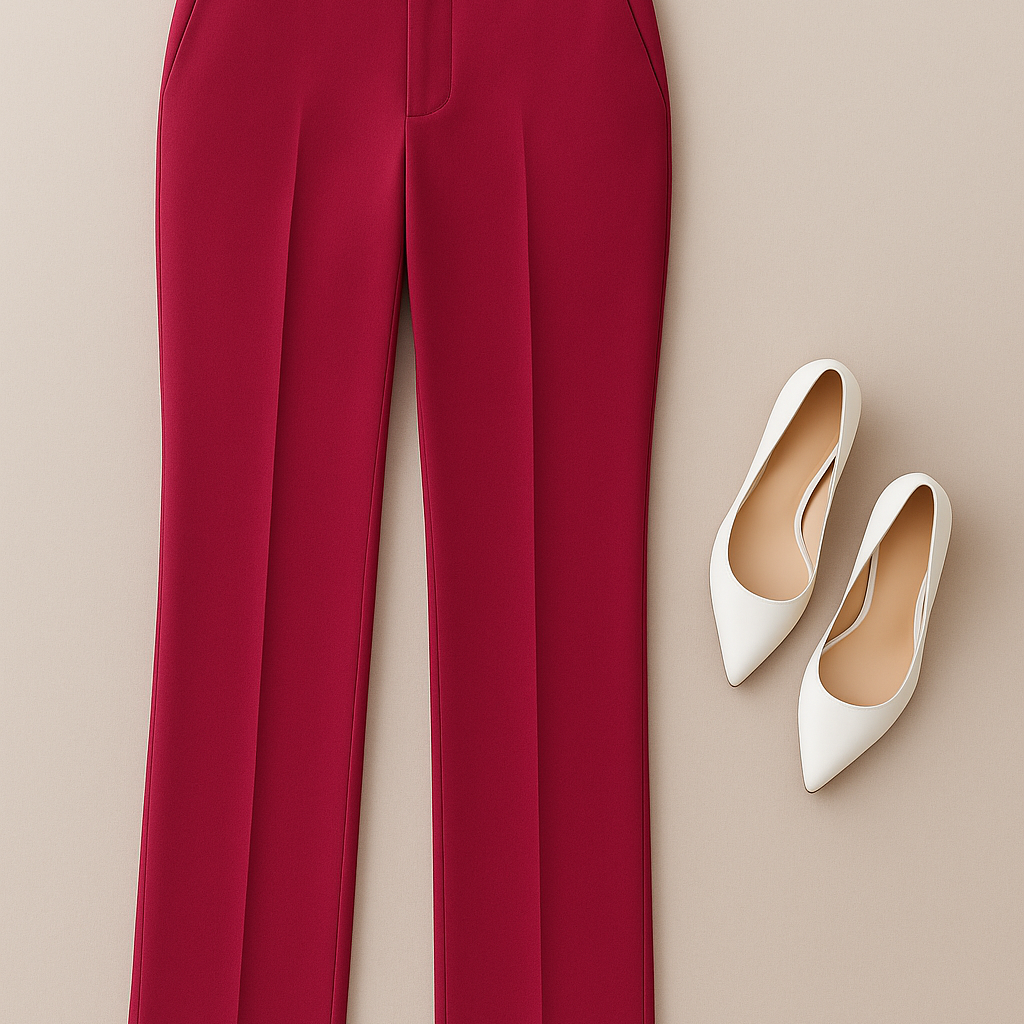 Women’s Trousers – Slim-Fit Pencil Style, High-Waisted & Tailored