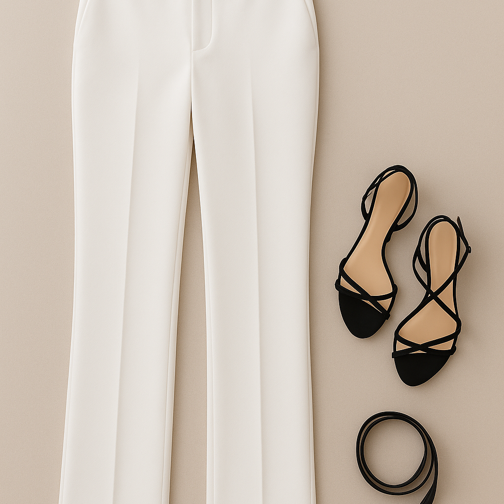 Women’s Trousers – Slim-Fit Pencil Style, High-Waisted & Tailored