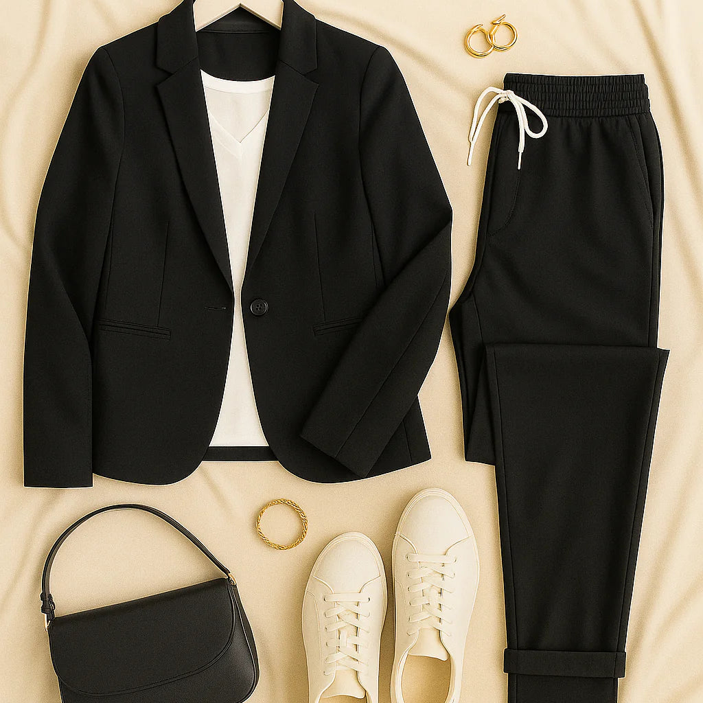 Women’s Blazer Set – Linen-look, Elegant & Comfortable