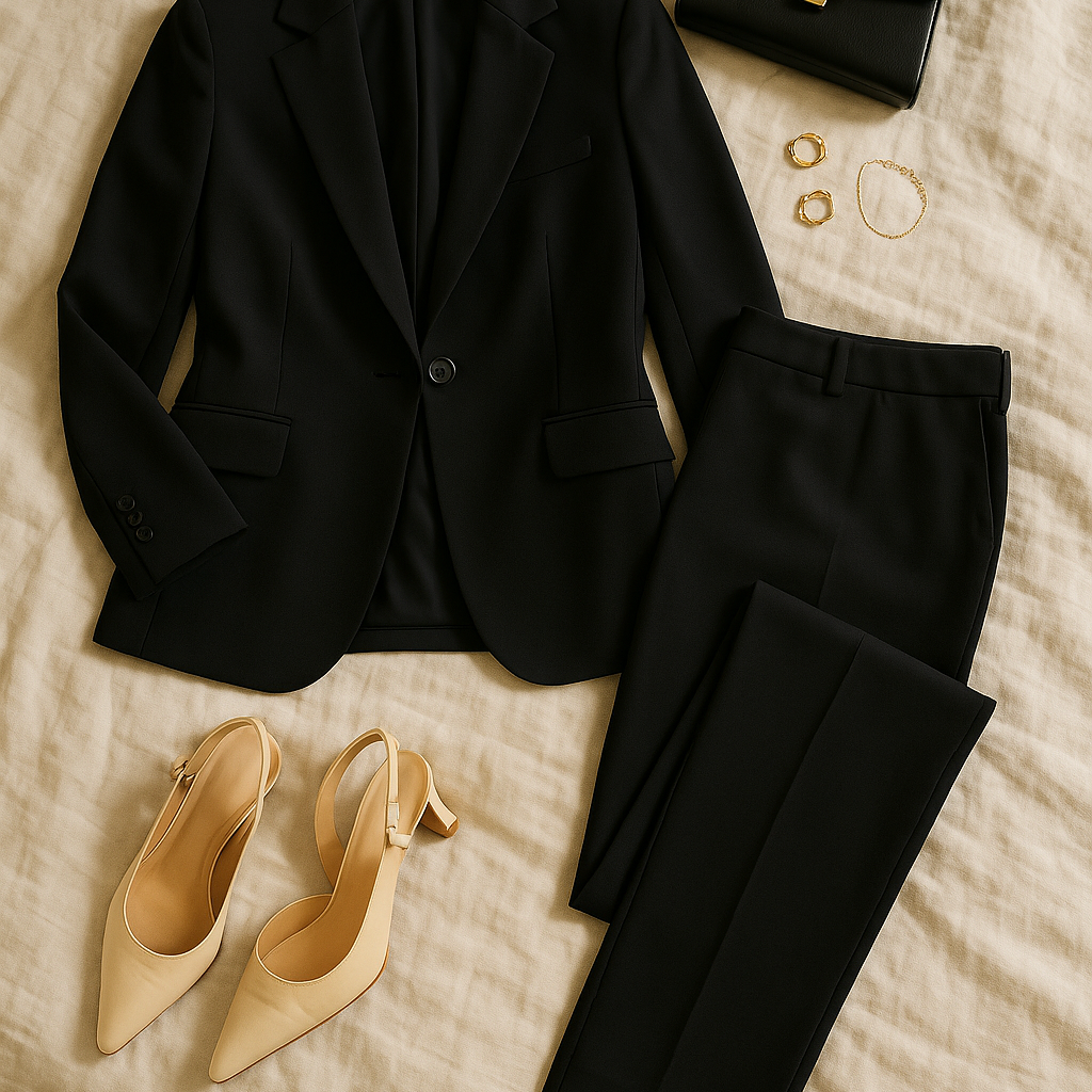 Women’s Business Set – Blazer-Look, Elegant & Slim Fit