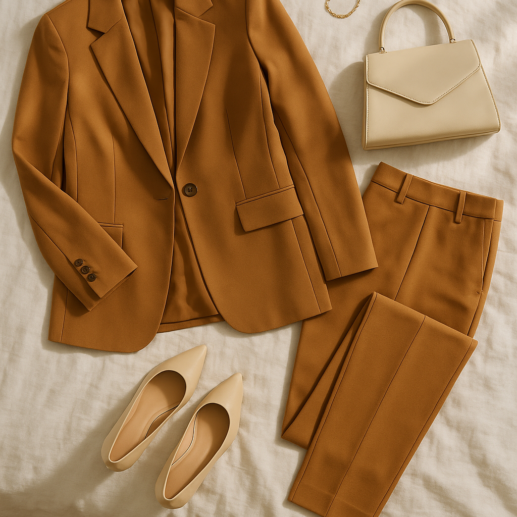 Women’s Business Set – Blazer-Look, Elegant & Slim Fit