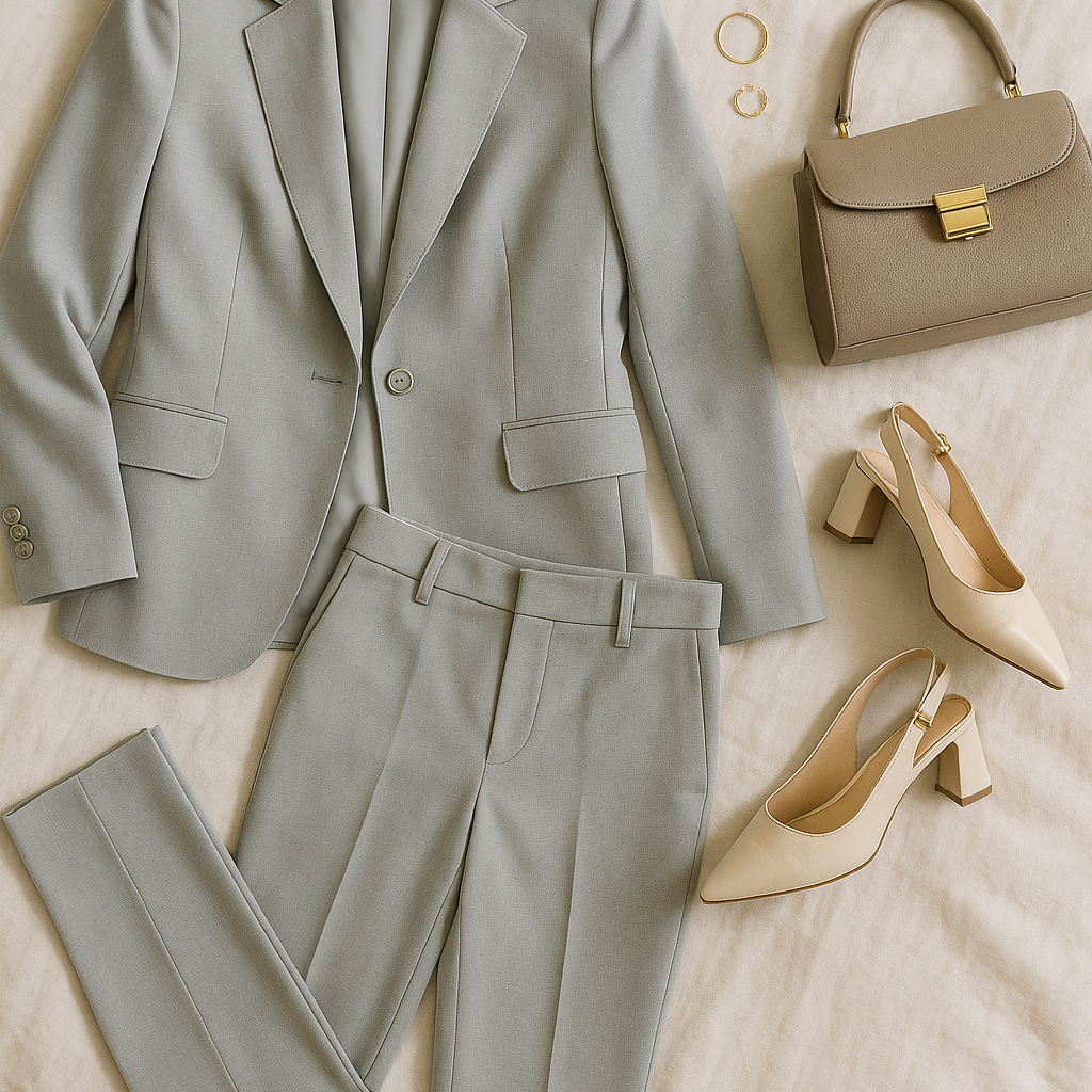 Women’s Business Set – Blazer-Look, Elegant & Slim Fit