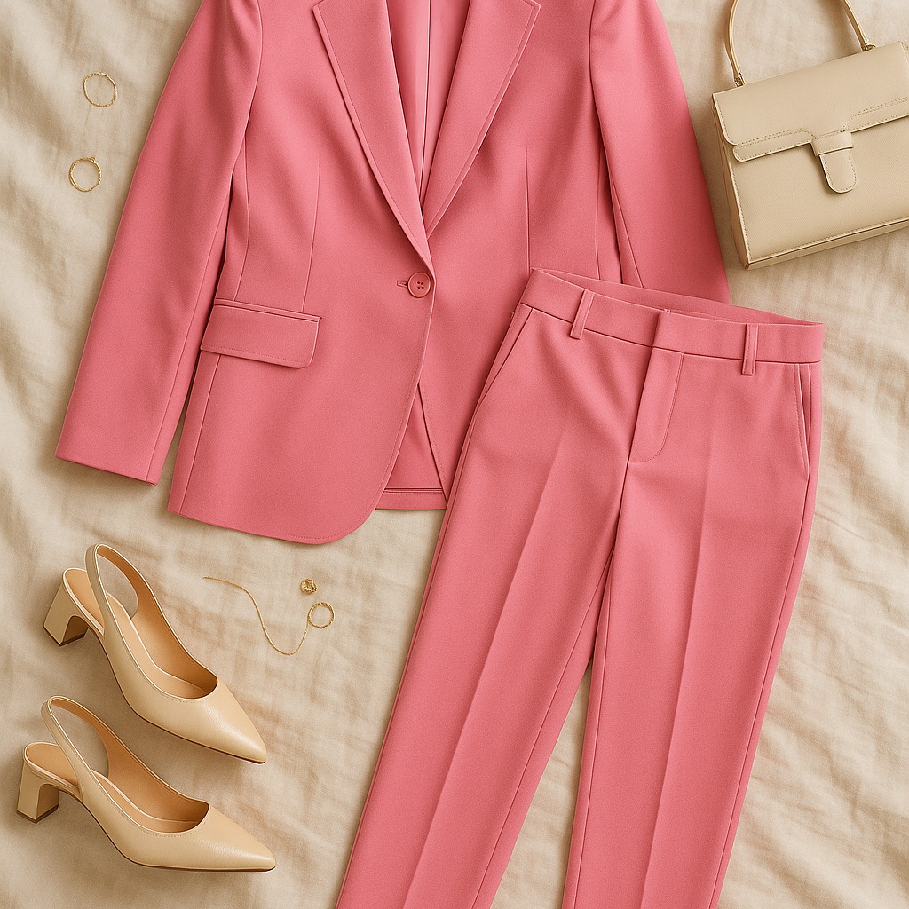 Women’s Business Set – Blazer-Look, Elegant & Slim Fit