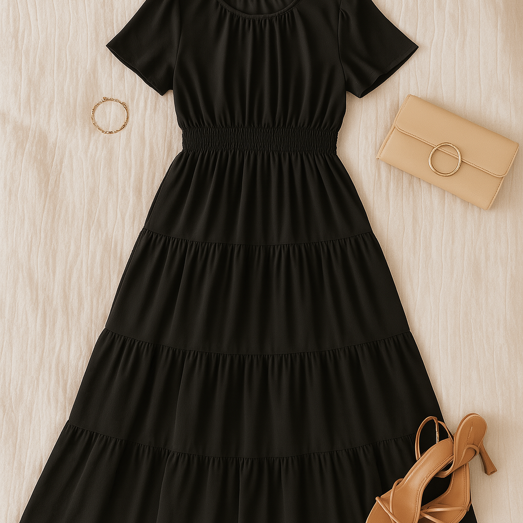 Women’s Maxi Dress – Vintage-Look, Elegant & Flowy