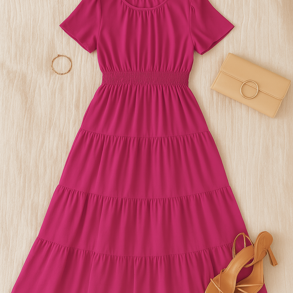 Women’s Maxi Dress – Vintage-Look, Elegant & Flowy