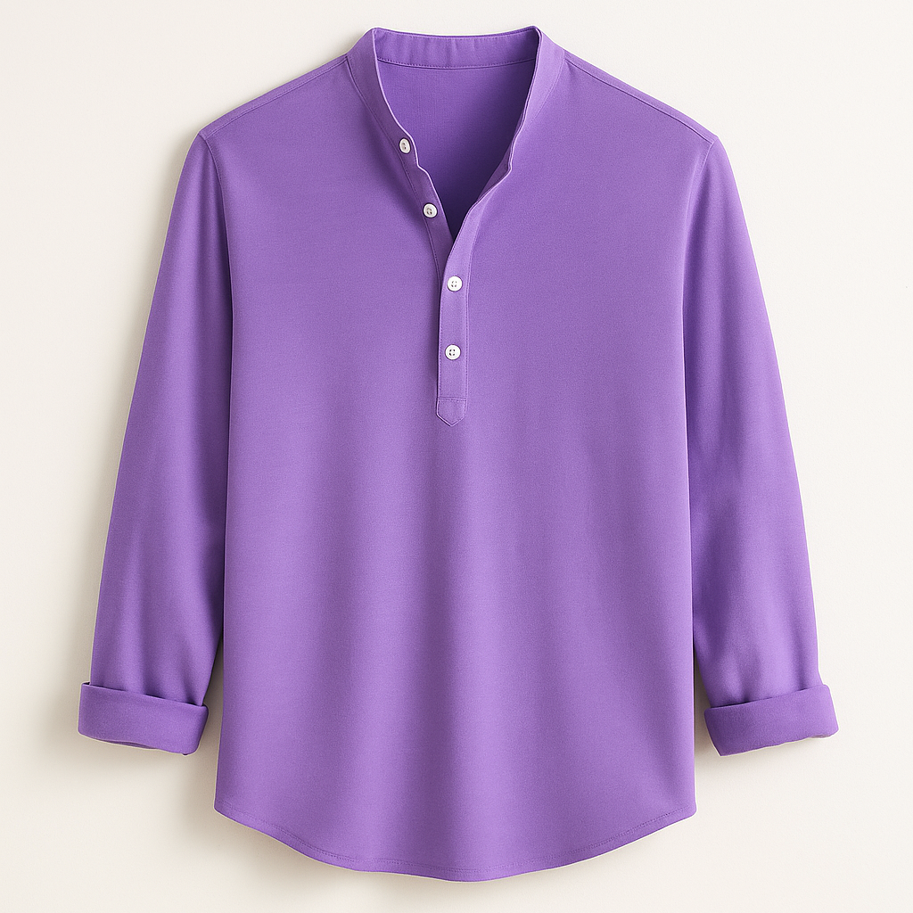 Men’s Shirt – Linen-Look, Relaxed & Breathable