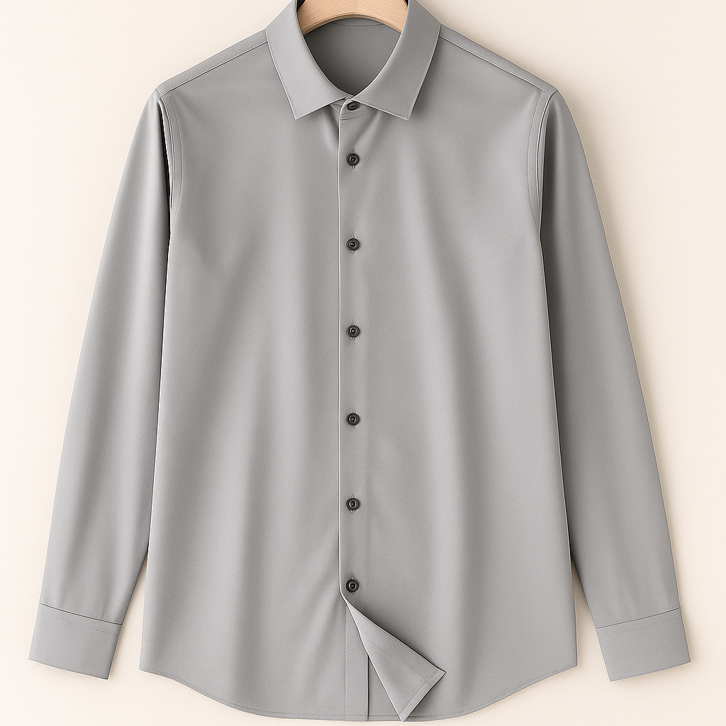 Men’s Shirt – Linen-Look, Casual & Breathable