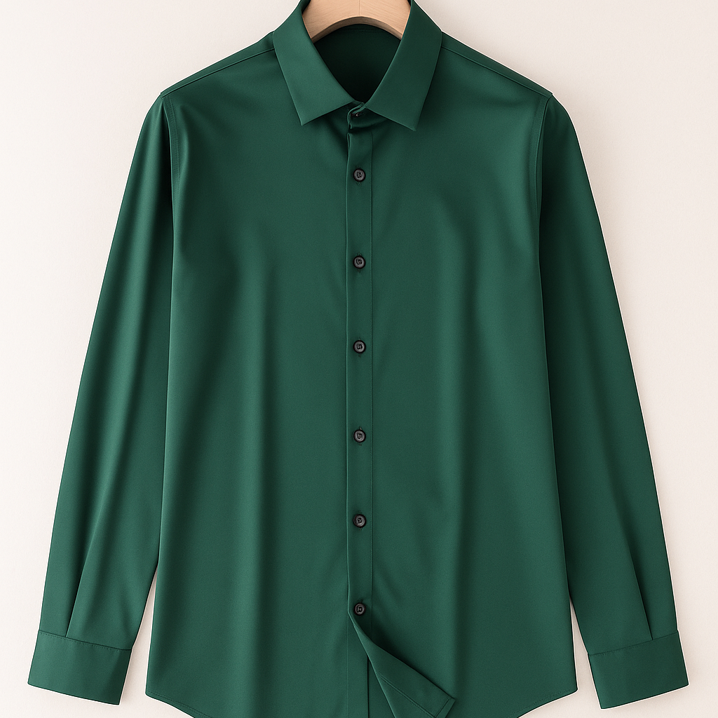 Men’s Shirt – Linen-Look, Casual & Breathable