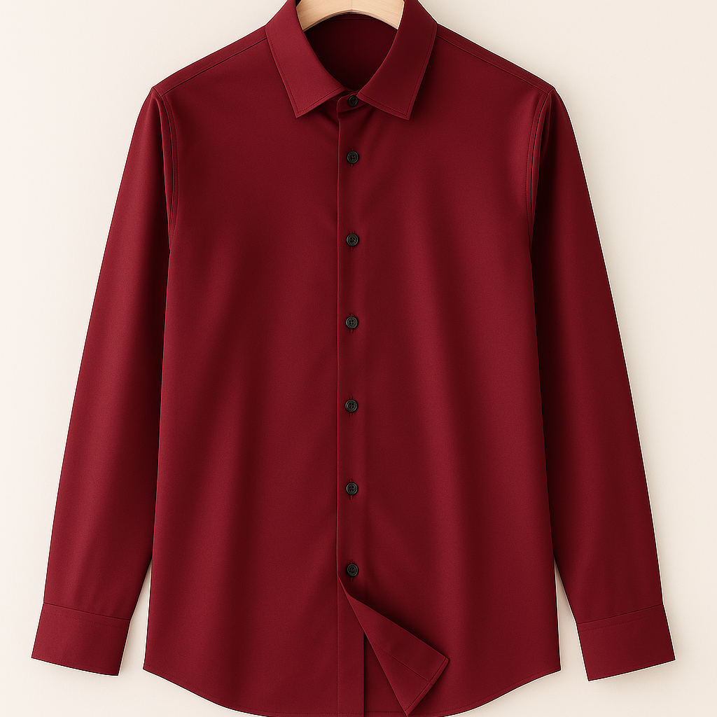 Men’s Shirt – Linen-Look, Casual & Breathable