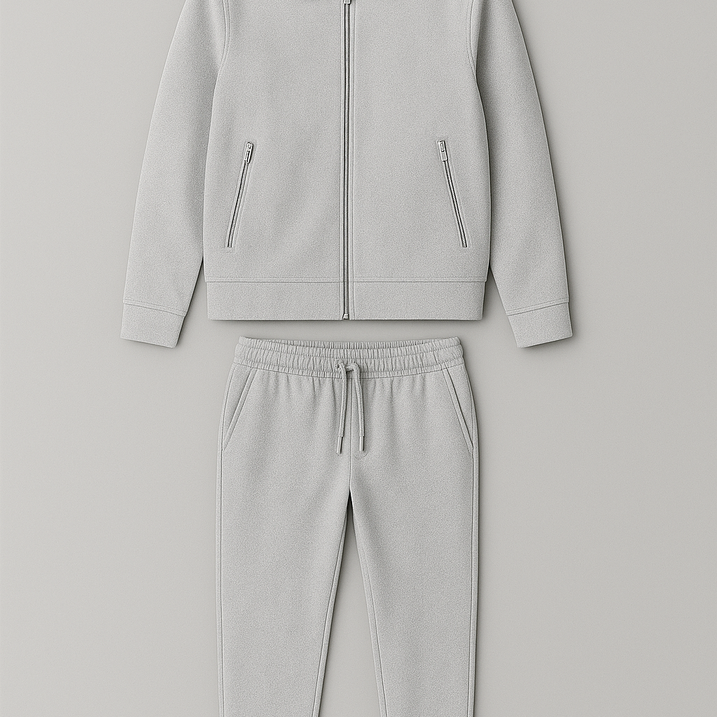 Men’s Matching Set – Polo-Style Weave, Breathable & Smart-Casual