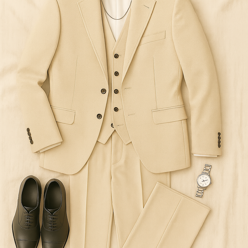 Men’s 3‑Piece Suit – Premium‑Feel, Elegant & Sophisticated