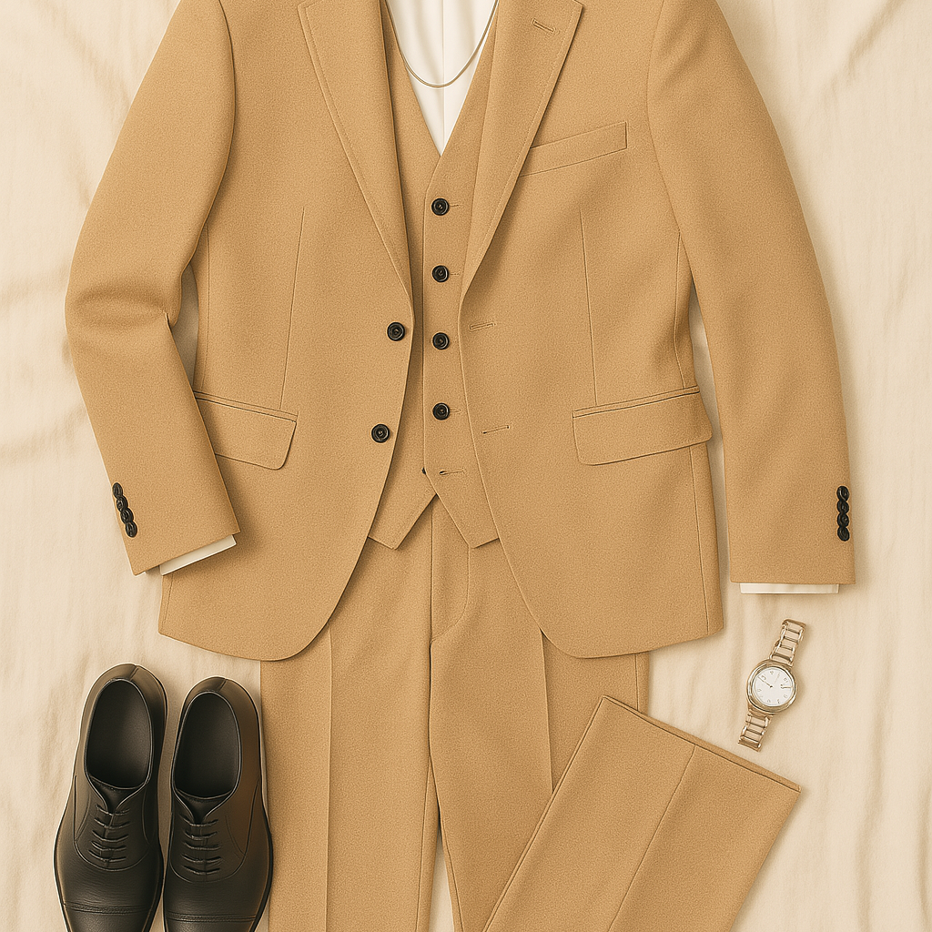 Men’s 3‑Piece Suit – Premium‑Feel, Elegant & Sophisticated