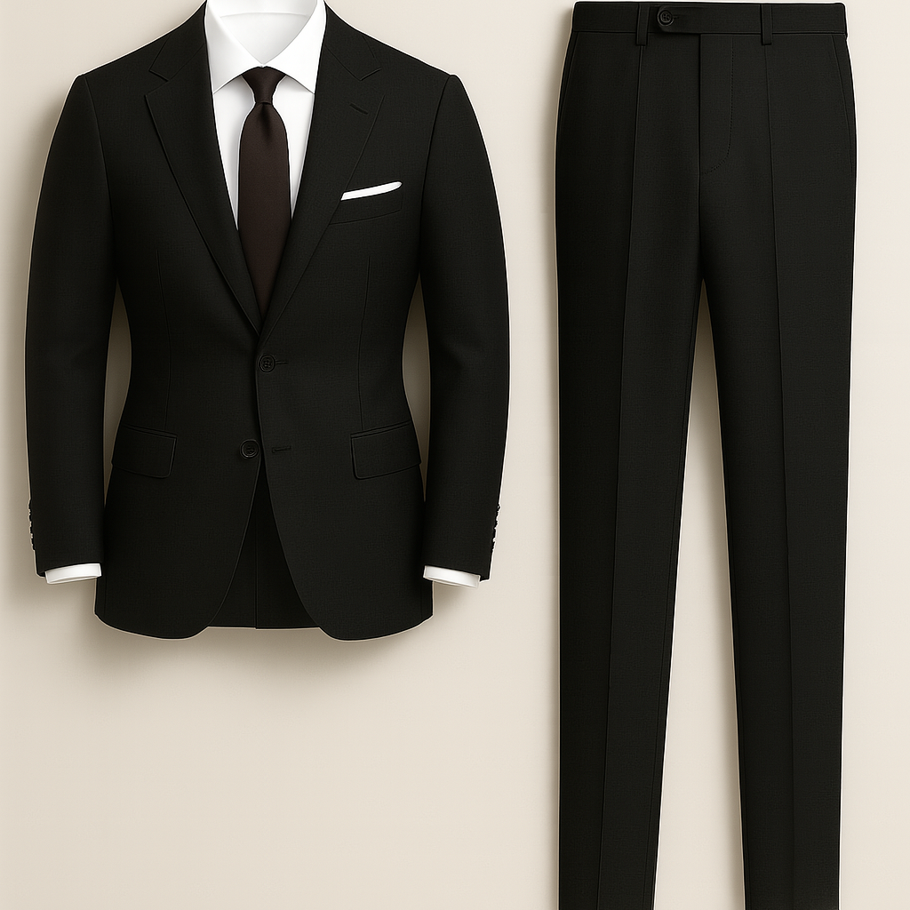 Men’s Suit – Tuxedo-Look Finish, Slim Fit & Notch Lapel