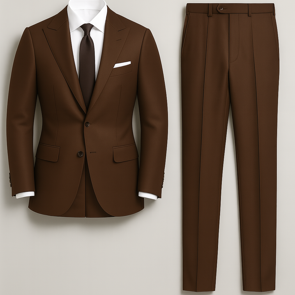 Men’s Suit – Tuxedo-Look Finish, Slim Fit & Notch Lapel