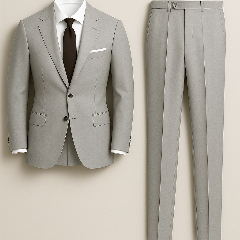 Men’s Suit – Tuxedo-Look Finish, Slim Fit & Notch Lapel