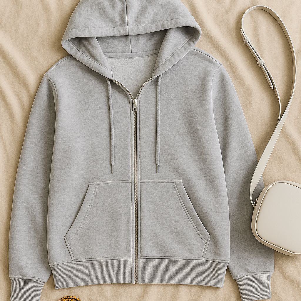 Womens Hoodie – Fleece-Look, Sporty & Relaxed