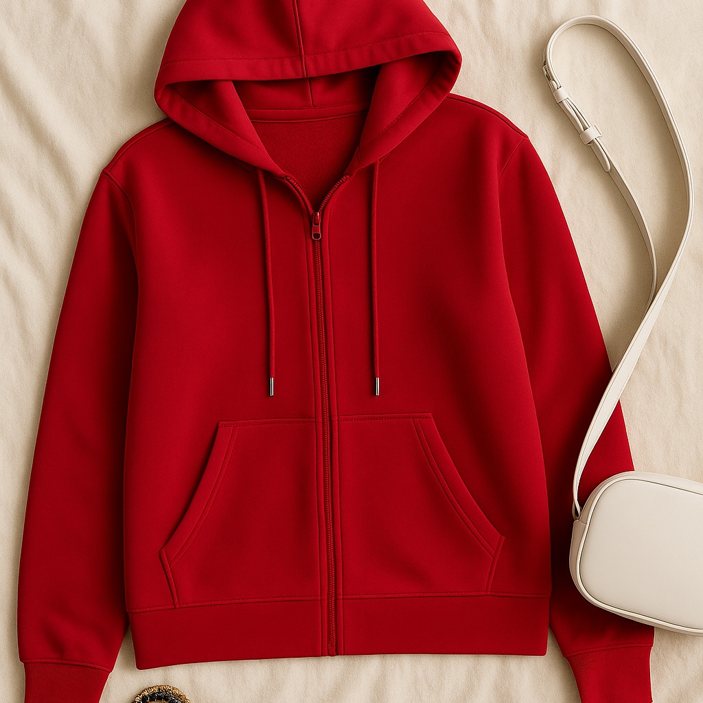 Womens Hoodie – Fleece-Look, Sporty & Relaxed