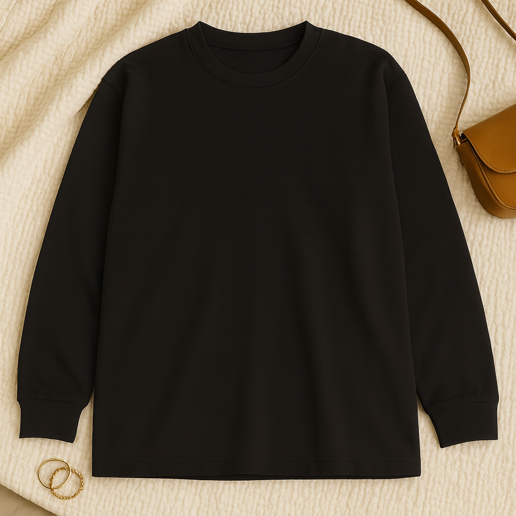 Womens T-Shirt – Jersey Look, Loose & Comfortable