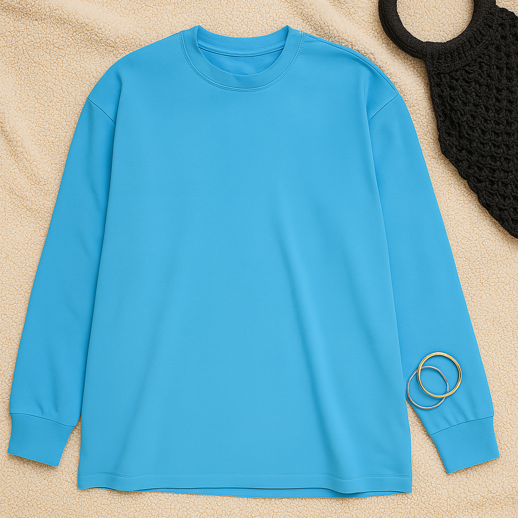 Womens T-Shirt – Jersey Look, Loose & Comfortable