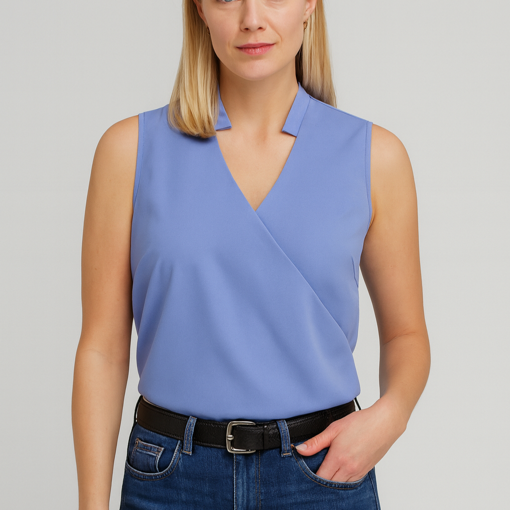 Women’s Top – V-Neck Summer, Soft & Casual