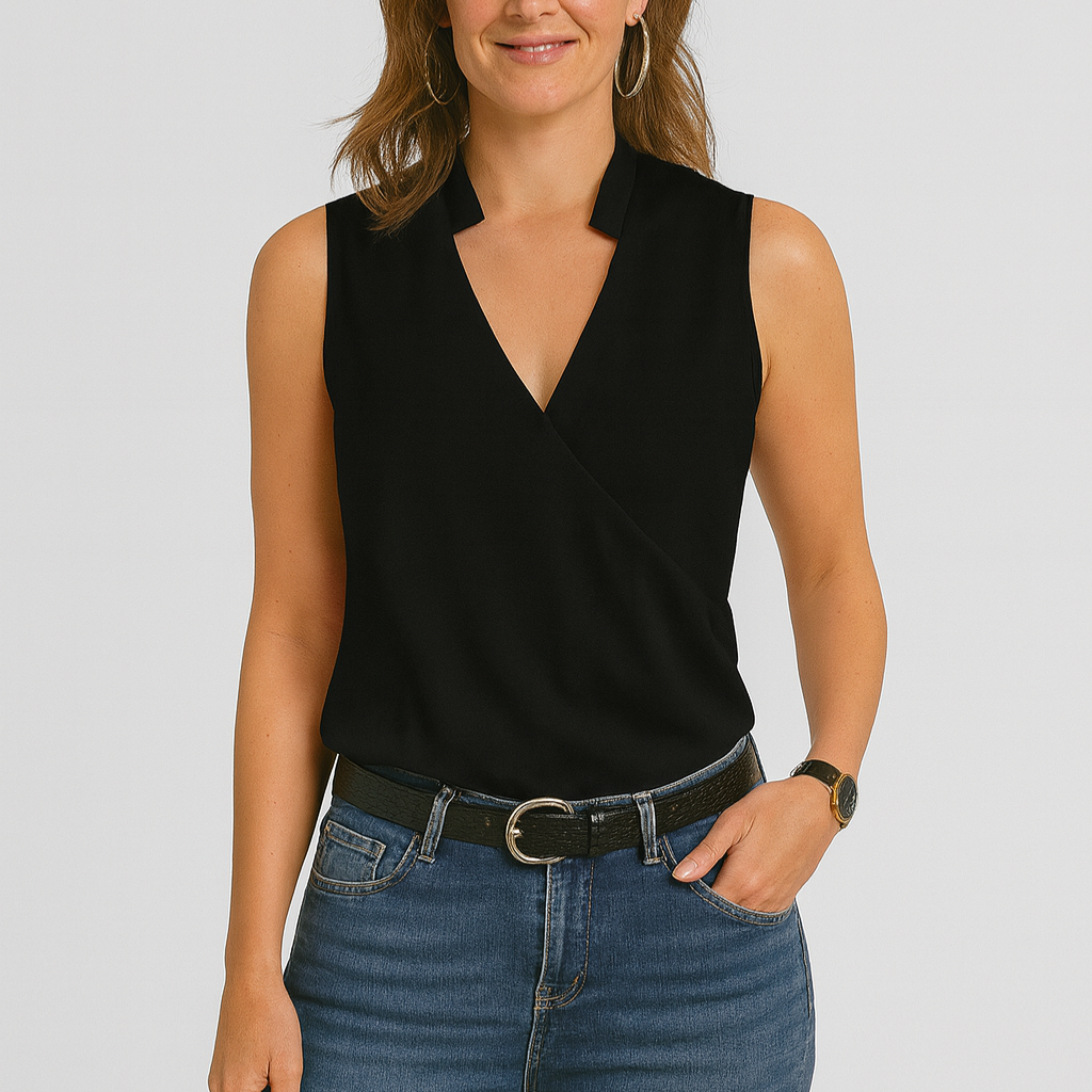 Women’s Top – V-Neck Summer, Soft & Casual