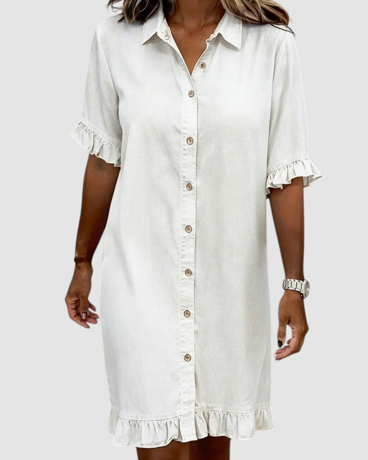 LILY | CASUAL DENIM MIDI DRESS