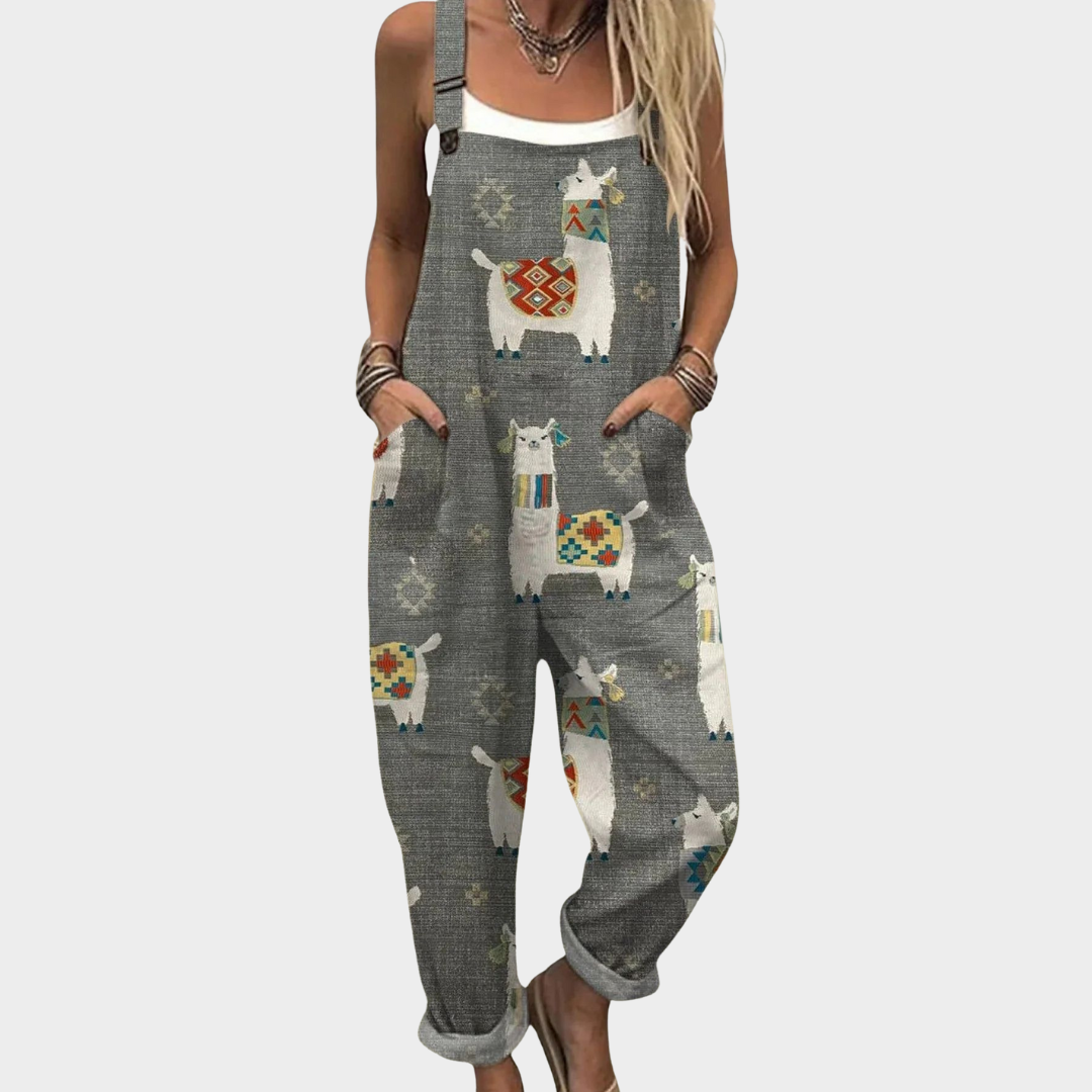 RELAXED DUNGAREE JUMPSUIT