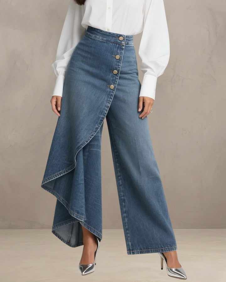 ALICE | DENIM TROUSERS WITH BELT