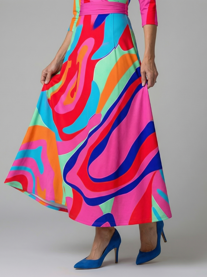 CELINE | CROSS-WRAP NECK MIDI DRESS