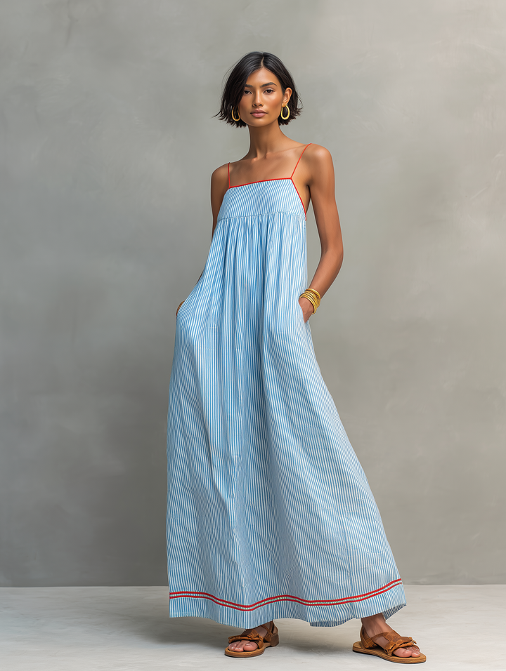 PAMELA | FLOWING SUMMER MAXI DRESS