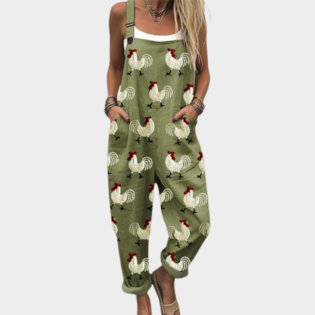 RELAXED DUNGAREE JUMPSUIT