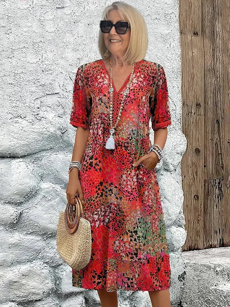 NARELLE | FLORAL MIDI DRESS