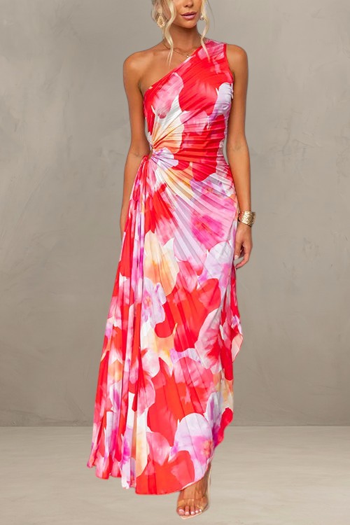 ADELINE | VIBRANT TROPICAL EVENING DRESS