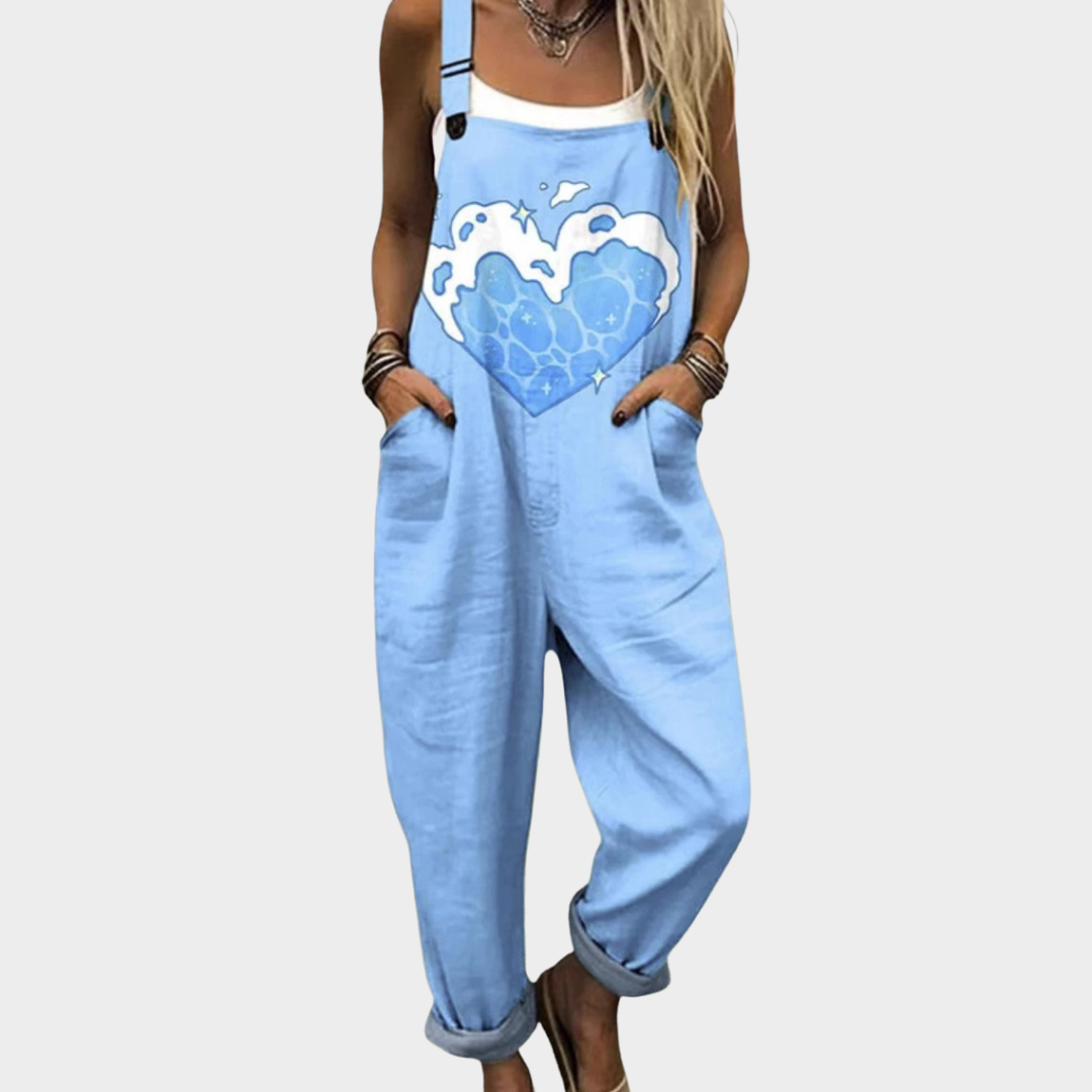 RELAXED DUNGAREE JUMPSUIT