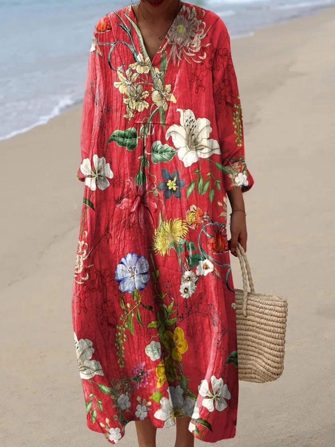 TANNY | VINTAGE LOVELY FLORAL ART PRINT DRESS