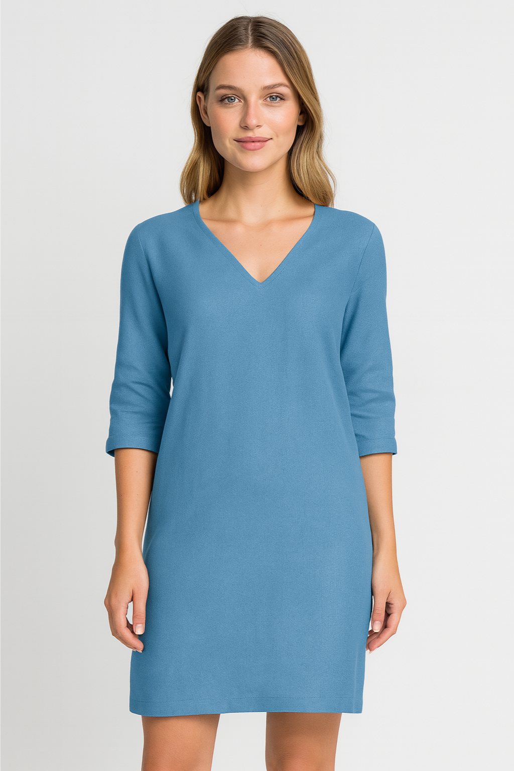Women’s Dress – V-Neck Mini, Elegant & Versatile