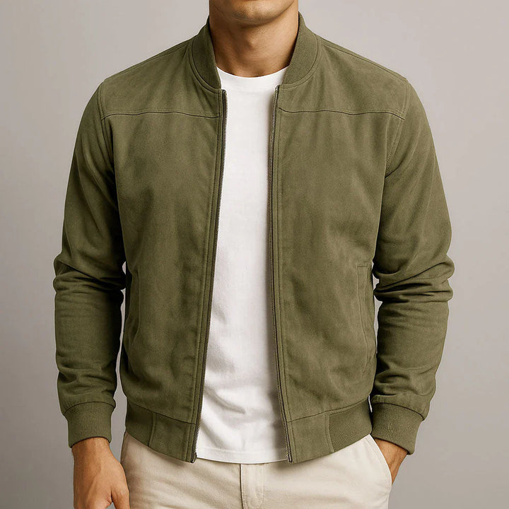 Arthur | Suede Bomber Jacket