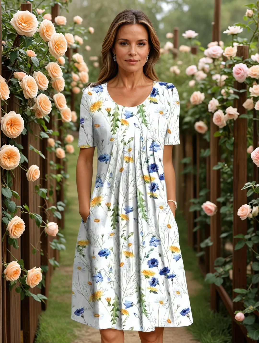 ELVIRA | FLORAL MIDI DRESS