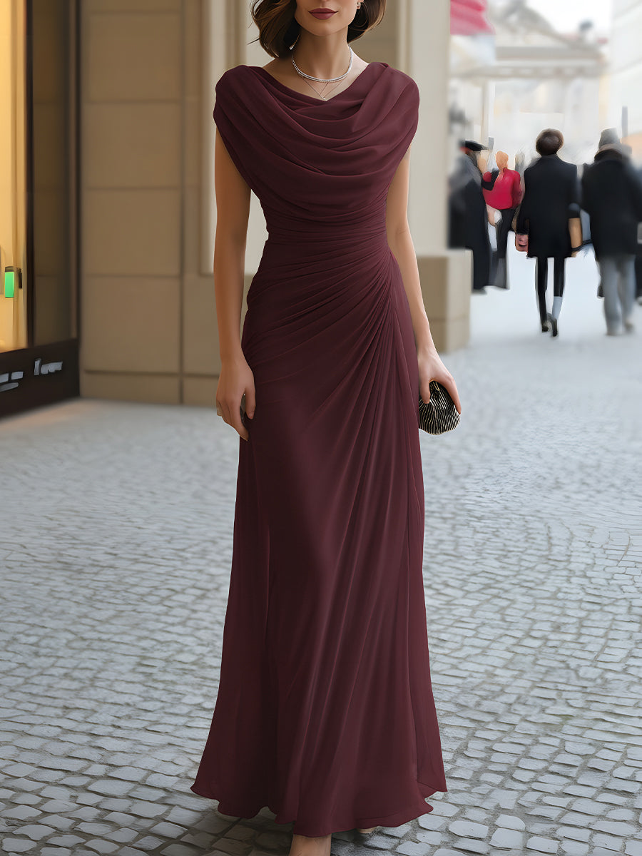 MAUD | DRAPED MAXI DRESS