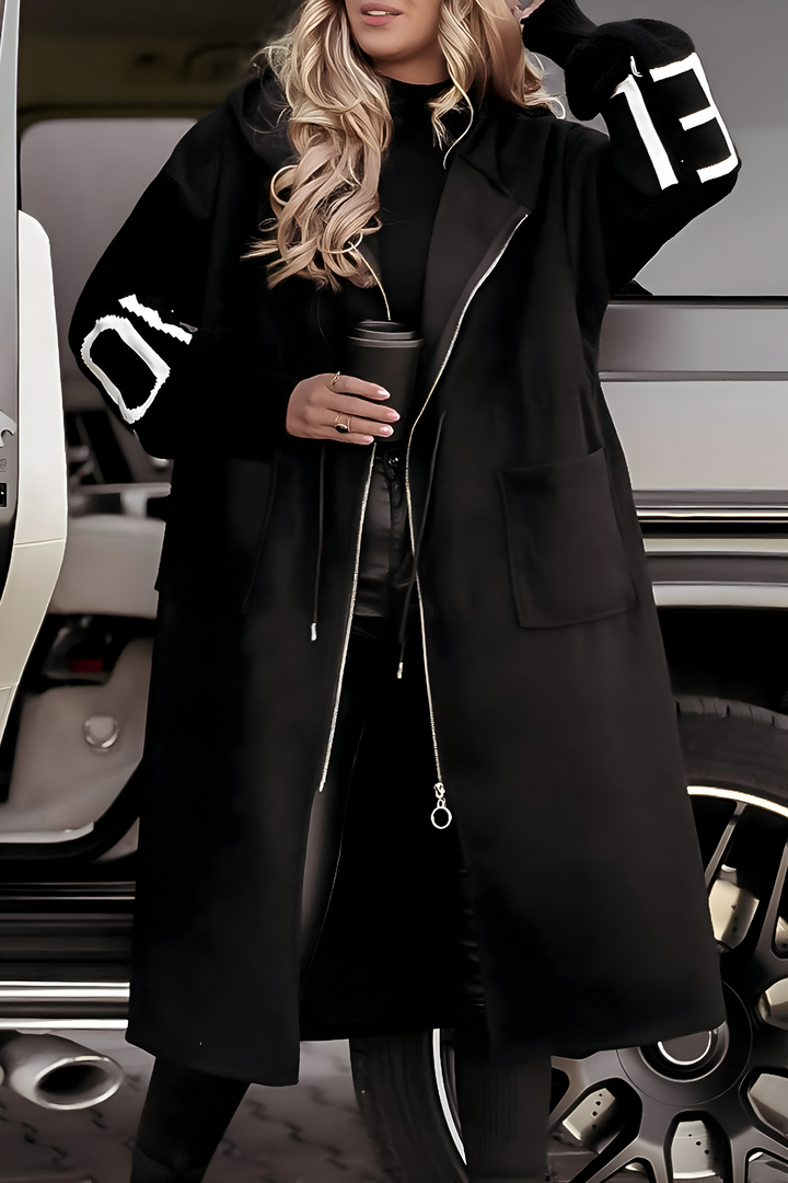 Women’s Coatigan – Elegant Hooded Design, Timeless & Versatile