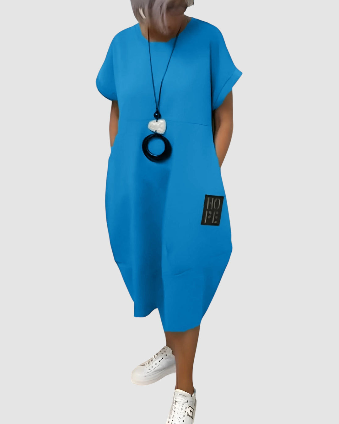 NOELLE | RELAXED POCKET MIDI DRESS