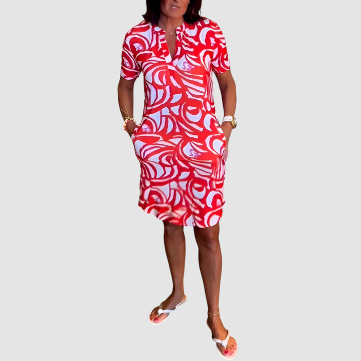 MARY | PRINT KNEE DRESS